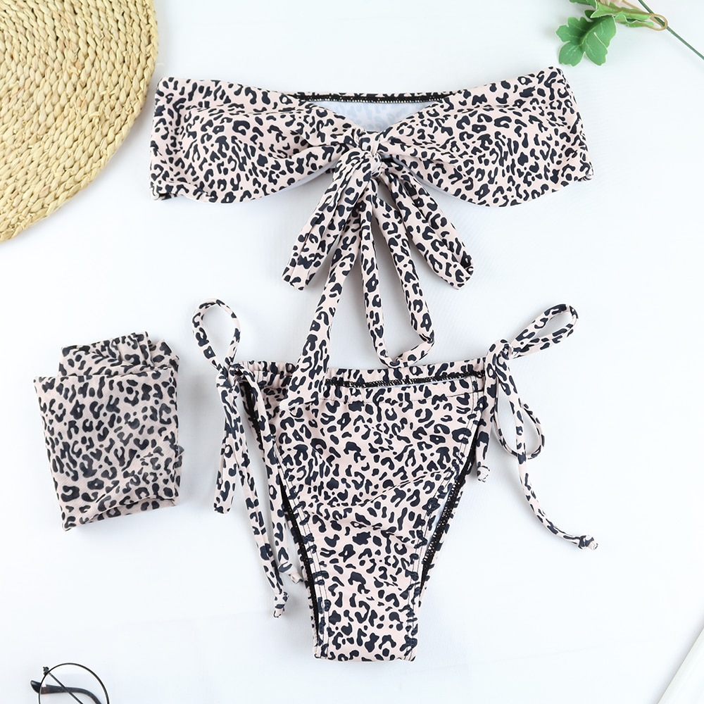 Sexy 3 Piece Bikini Set With Cover Up Beach Dress Tie Dye Push Up  Biquini Brazilian Swimwear Women Thong Bikinis 2021 Mujer