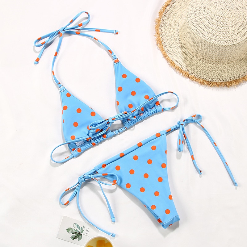 Rinabe Bikini 2021 Swimsuit Solid Color Bikini Set Floral Print Swimwear Sexy Biquini Bathing Suit Women Bikinis String Beach