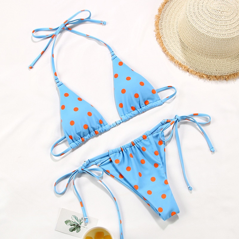 Rinabe Bikini 2021 Swimsuit Solid Color Bikini Set Floral Print Swimwear Sexy Biquini Bathing Suit Women Bikinis String Beach