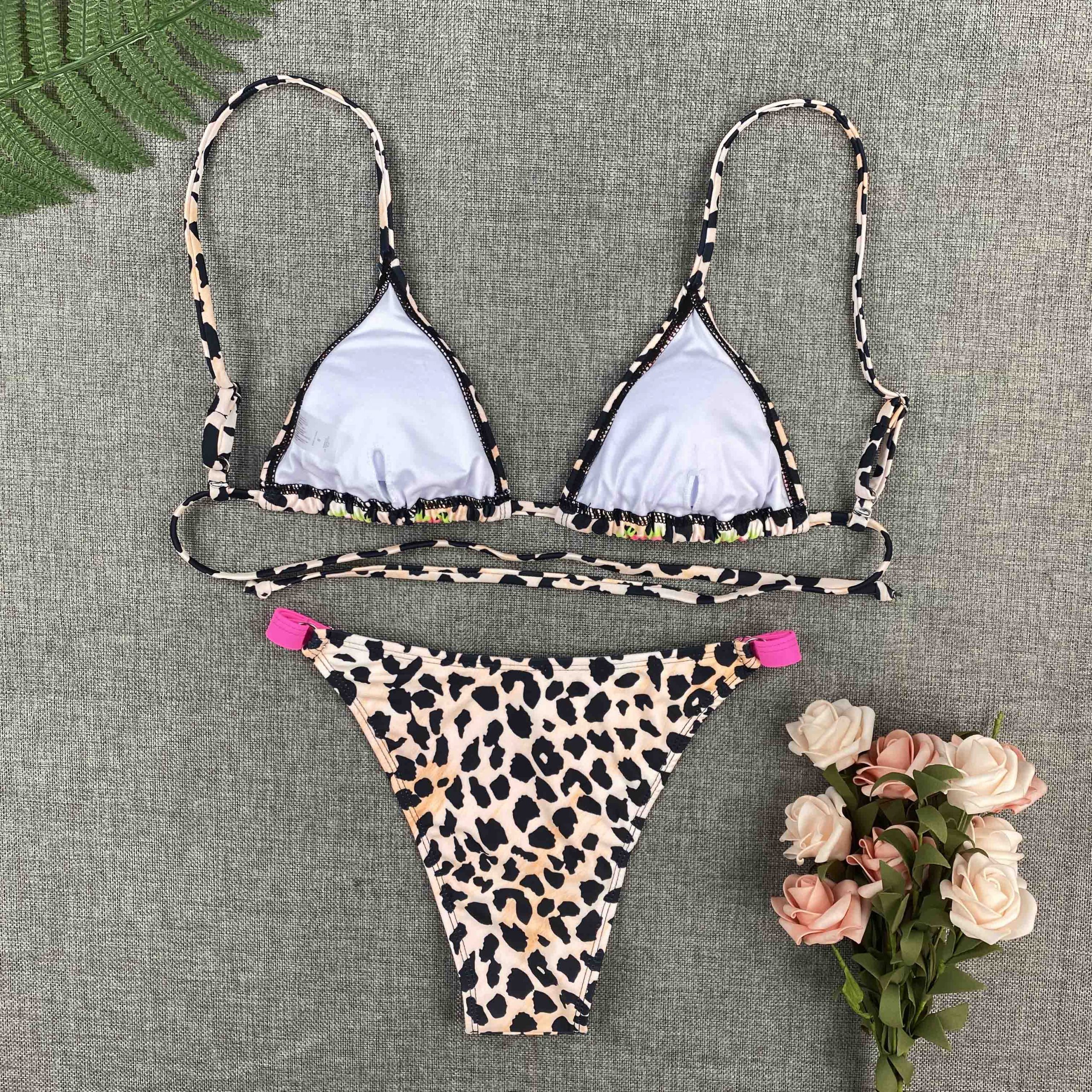 Sexy Bikini New 2021 Print Floral Women Swimwear Female Bikini Set Brazilian Biquini Swimming Beachwear for Bathing Suit