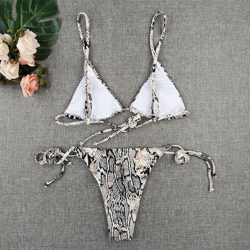 Sexy Bikini New 2021 Print Floral Women Swimwear Female Bikini Set Brazilian Biquini Swimming Beachwear for Bathing Suit