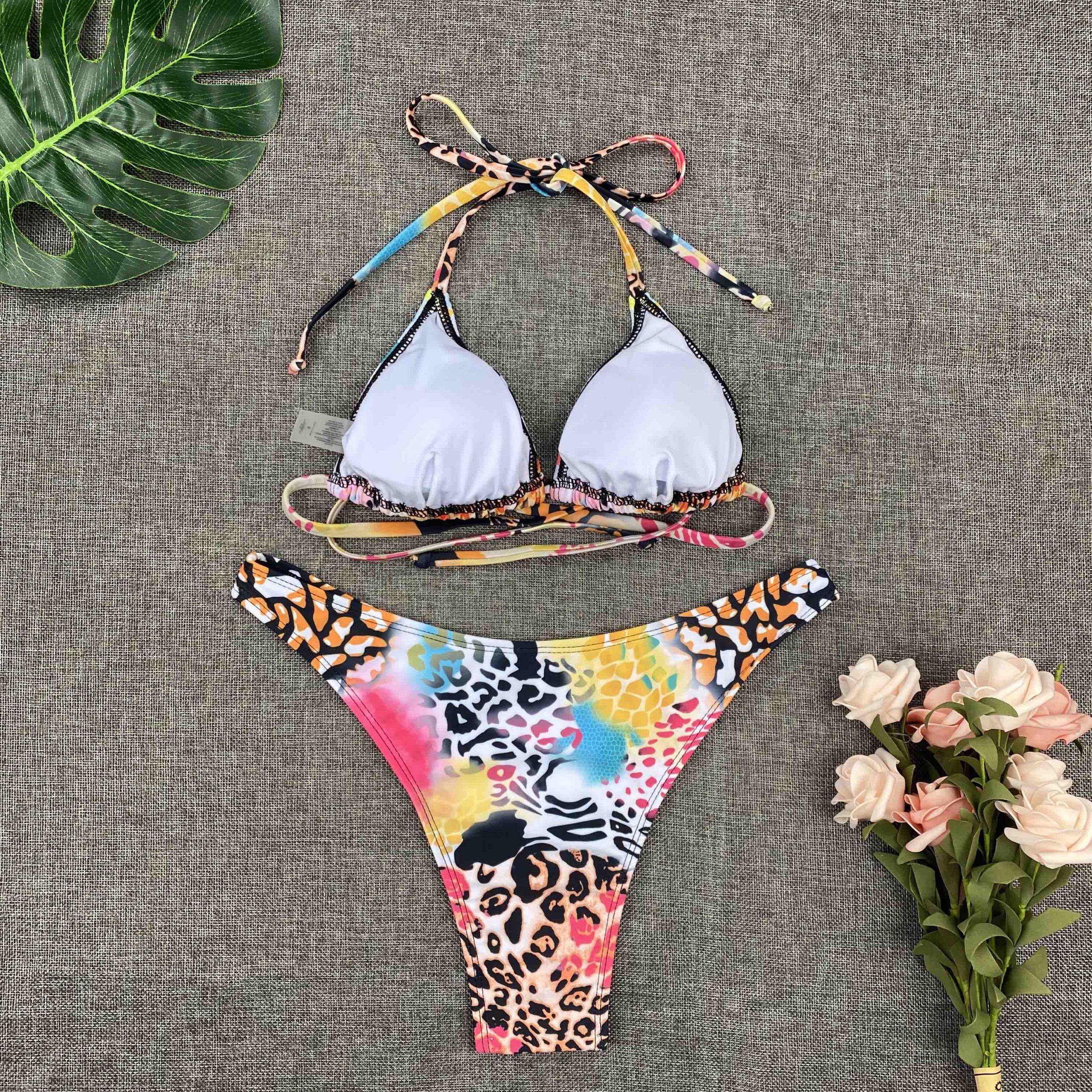 Sexy Bikini New 2021 Print Floral Women Swimwear Female Bikini Set Brazilian Biquini Swimming Beachwear for Bathing Suit