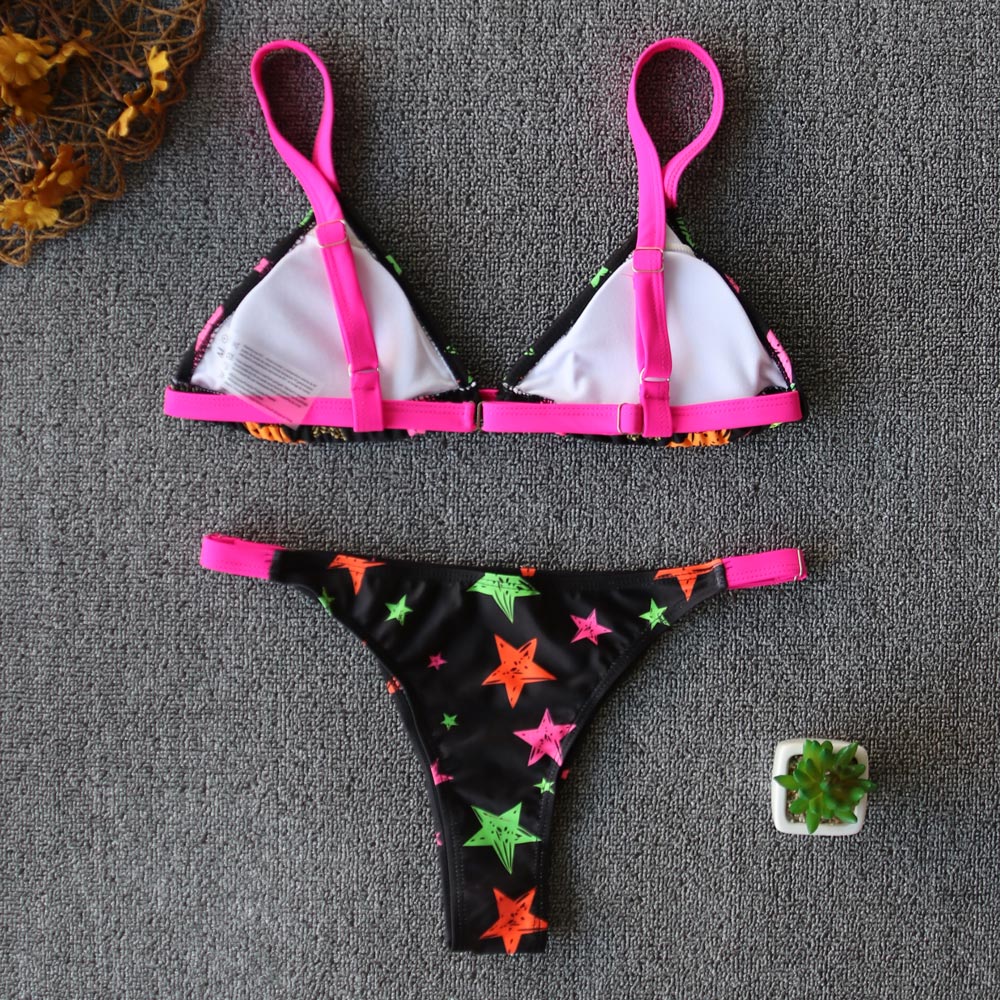 Sexy Bikini New 2021 Print Floral Women Swimwear Female Bikini Set Brazilian Biquini Swimming Beachwear for Bathing Suit