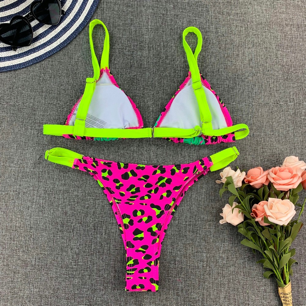 Sexy Bikini New 2021 Print Floral Women Swimwear Female Bikini Set Brazilian Biquini Swimming Beachwear for Bathing Suit