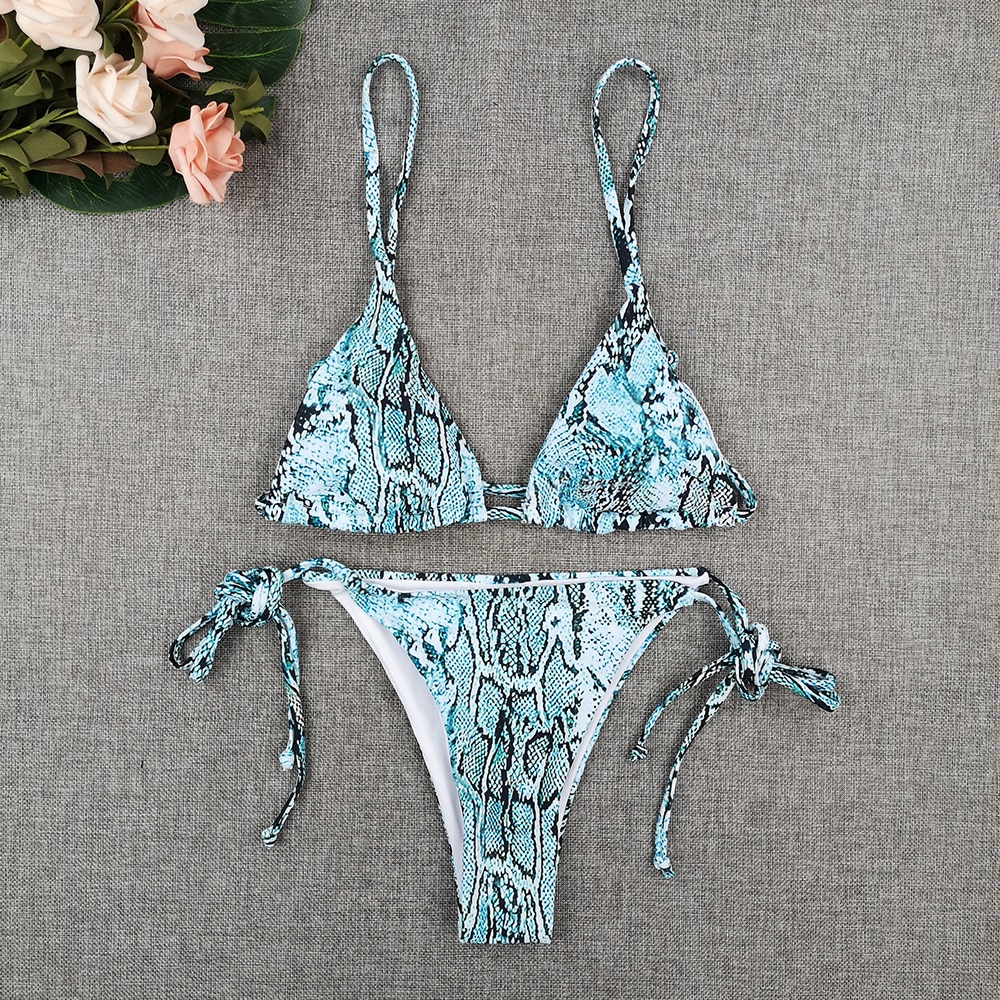 Sexy Bikini New 2021 Print Floral Women Swimwear Female Bikini Set Brazilian Biquini Swimming Beachwear for Bathing Suit