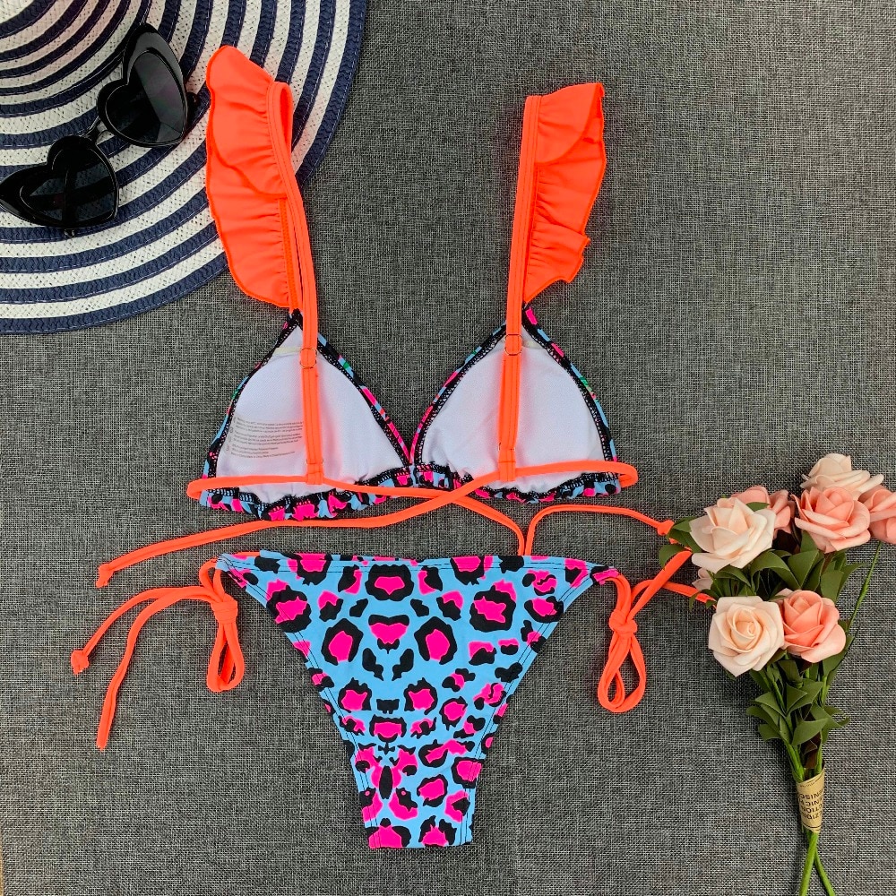 Sexy Bikini New 2021 Print Floral Women Swimwear Female Bikini Set Brazilian Biquini Swimming Beachwear for Bathing Suit