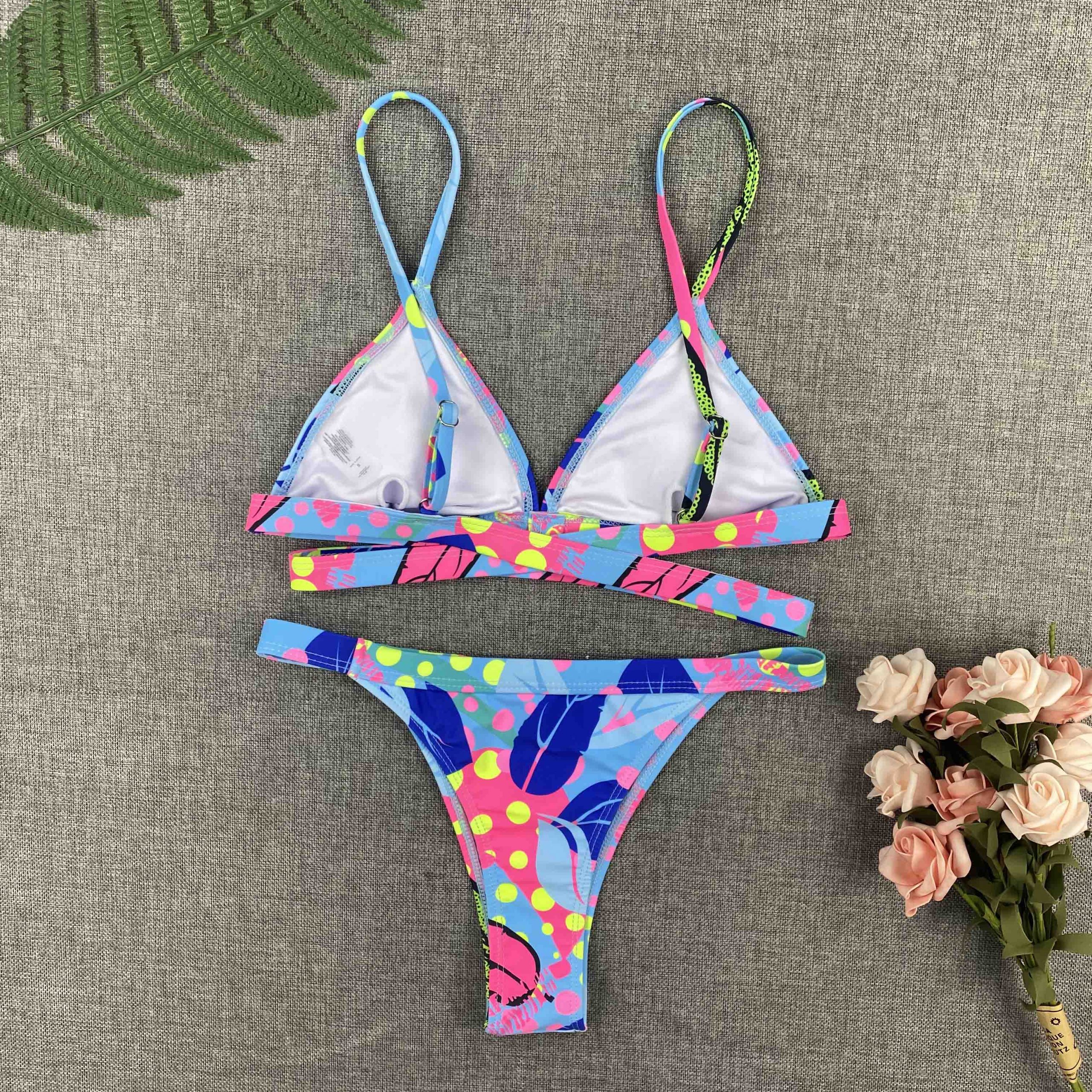 Sexy Bikini New 2021 Print Floral Women Swimwear Female Bikini Set Brazilian Biquini Swimming Beachwear for Bathing Suit