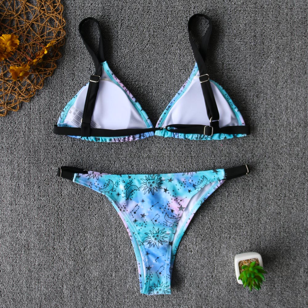 Sexy Bikini New 2021 Print Floral Women Swimwear Female Bikini Set Brazilian Biquini Swimming Beachwear for Bathing Suit