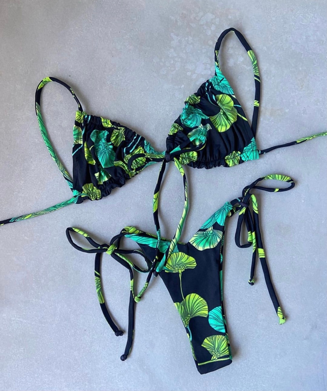 Low Waist Bikini 2021 Triangle Swimwear Female String Swimsuit Women Print 2 Piece Suit Push Up Bathing Suit Swim Suit New