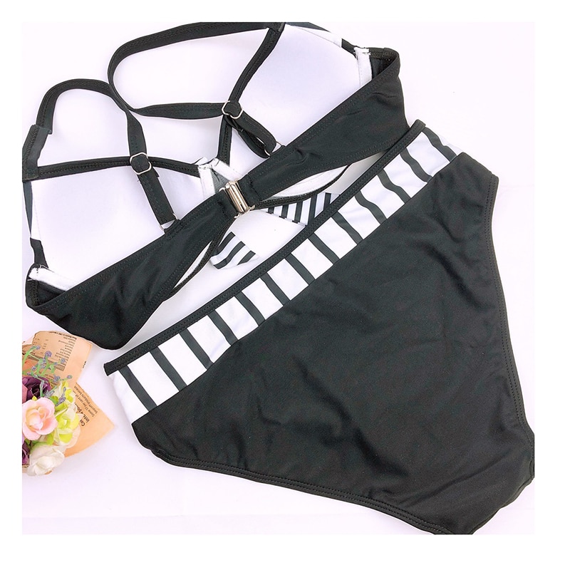 Sexy Swimwear 2021 Bikinis Black  Swimming Suit For Women Dot Polka Swimsuit Padded Push-up Bikini Set