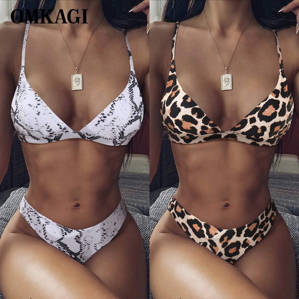 OMKAGI Bikin Swimwear Women Swimsuit Sexy Push Up Micro Bikinis Set Swimming Bathing Suit Beachwear Summer Brazilian Bikini 2021