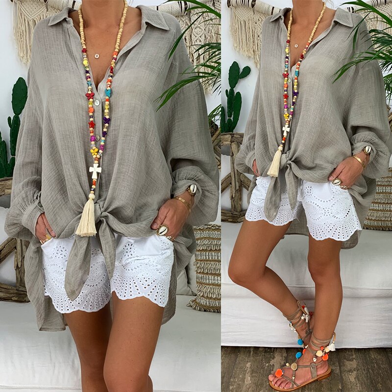 New Loose Women Cover Ups Swimwear White Beach Dress Cotton Beach Kimono Coverups for Women Swimsuit Cover Up Beach Woman