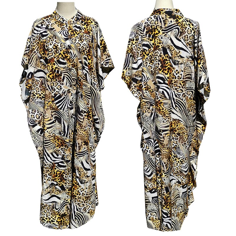 Cover-ups 2021 Kaftan Beach Print SnakeSkin Swimsuit cover up Kimono Plage Beach Robe Femme Long Dress Sarong Dress Beachwear