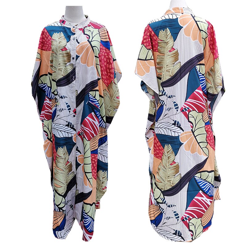 Cover-ups 2021 Kaftan Beach Print SnakeSkin Swimsuit cover up Kimono Plage Beach Robe Femme Long Dress Sarong Dress Beachwear