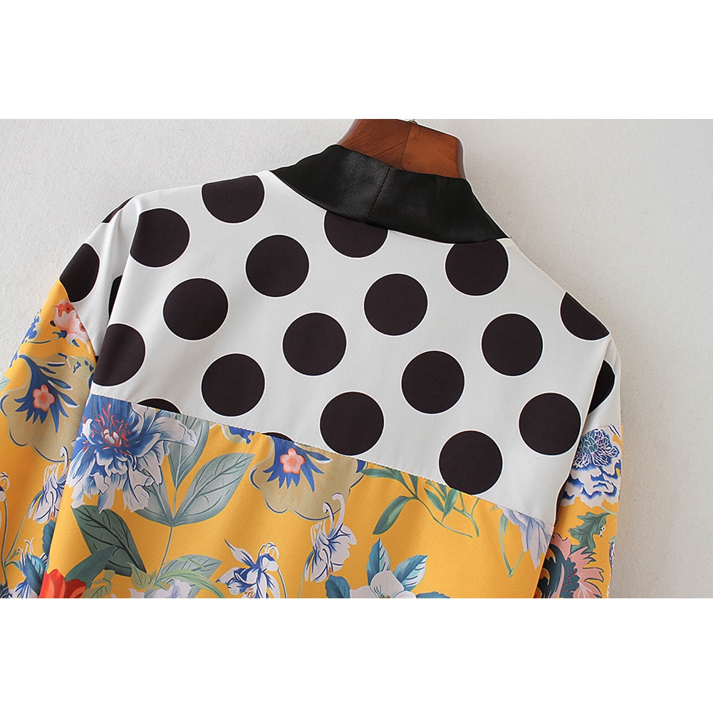 Women Flower Print Kimono Cardigan Blouse Bandage Summer Holiday Beach Cover Up Boho Long Loose Casual Shirts Robe with Belt