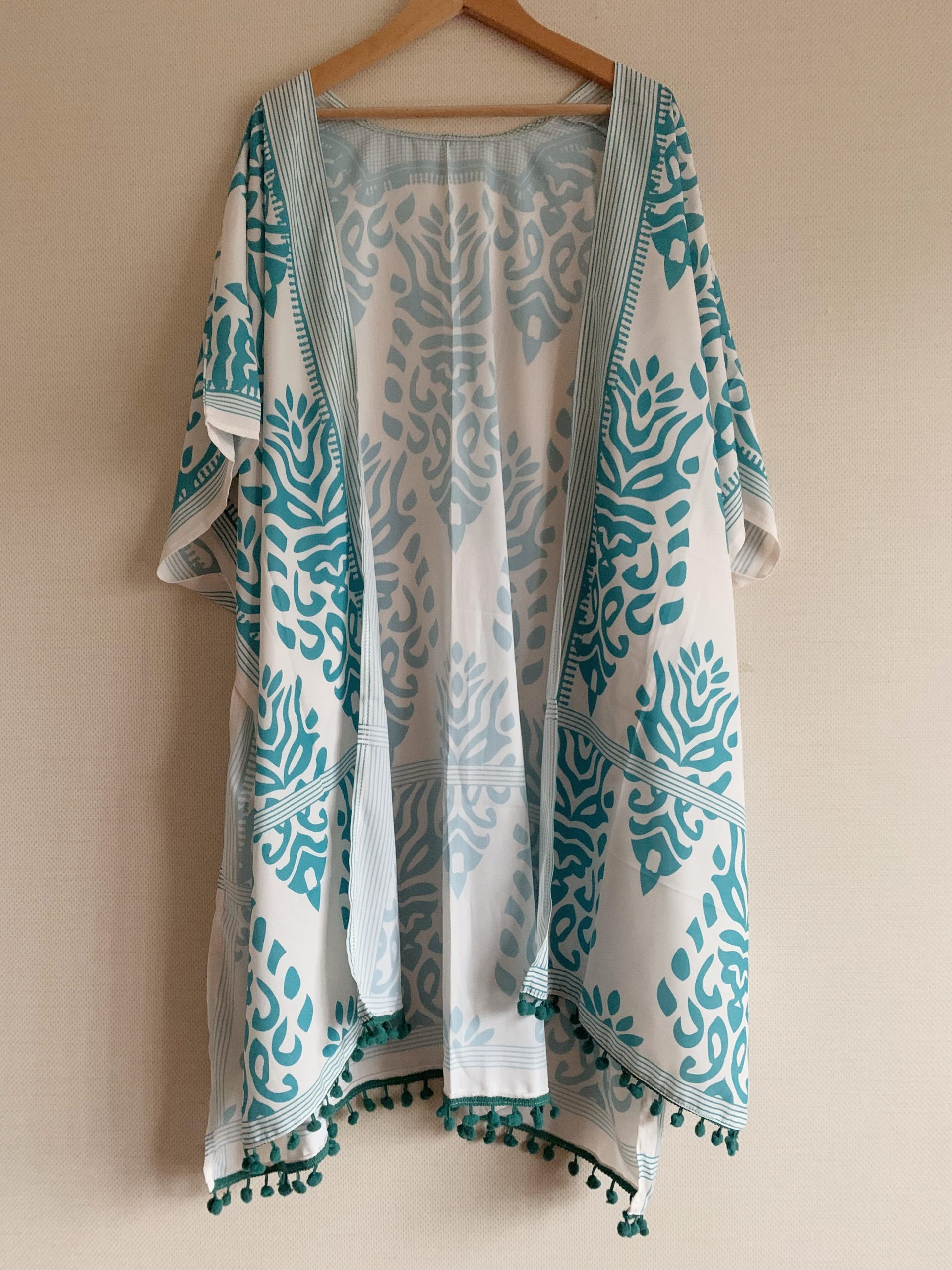 2021 Bohemian Printed V-neck Half Sleeve Plus Size Beach Wear Kimono Cardigan Tunic Women Tops and Blouses Shirts A367