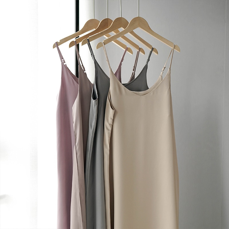 Women's Basic Satin Dress