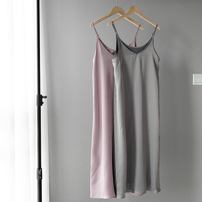 Women's Basic Satin Dress