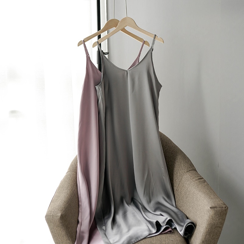 Women's Basic Satin Dress