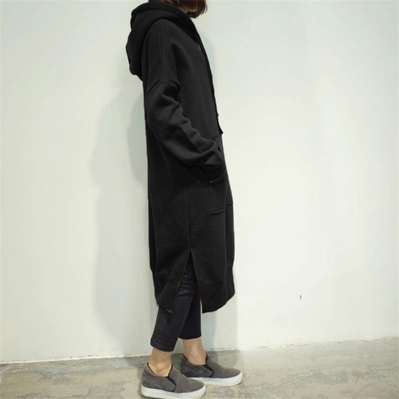 Women's Loose Long Hoodie