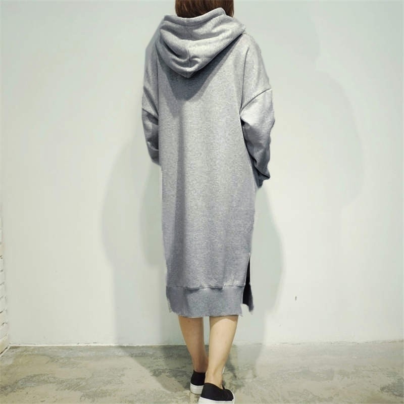 Women's Loose Long Hoodie