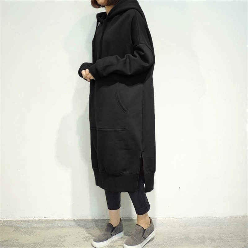 Women's Loose Long Hoodie