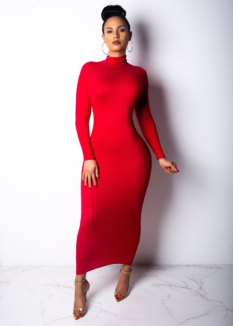 Long Sexy Bodycon Dress for Women