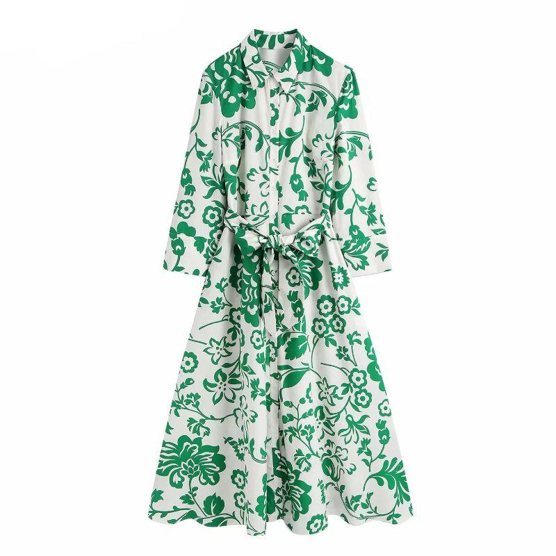 Women's Vintage Floral Printed Dress