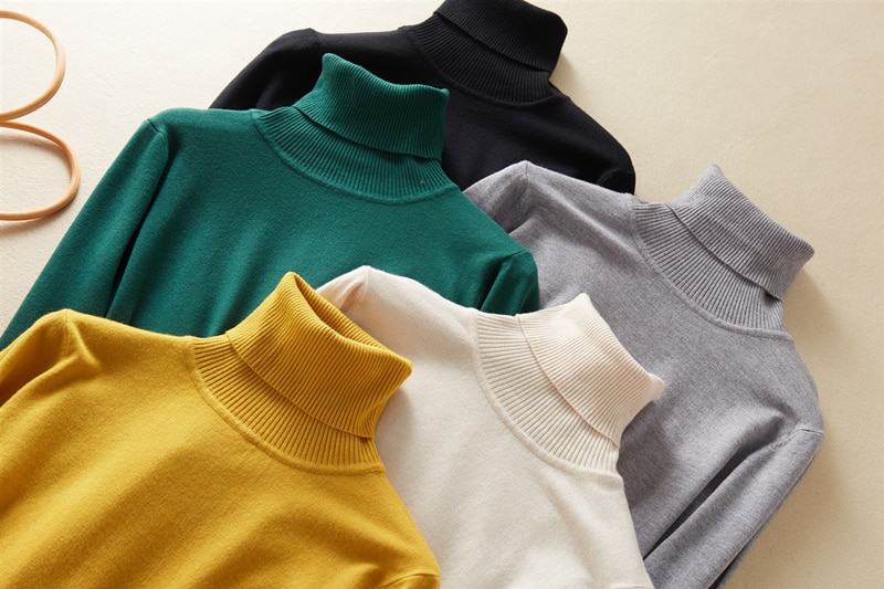 Women's Turtleneck Basic Sweater