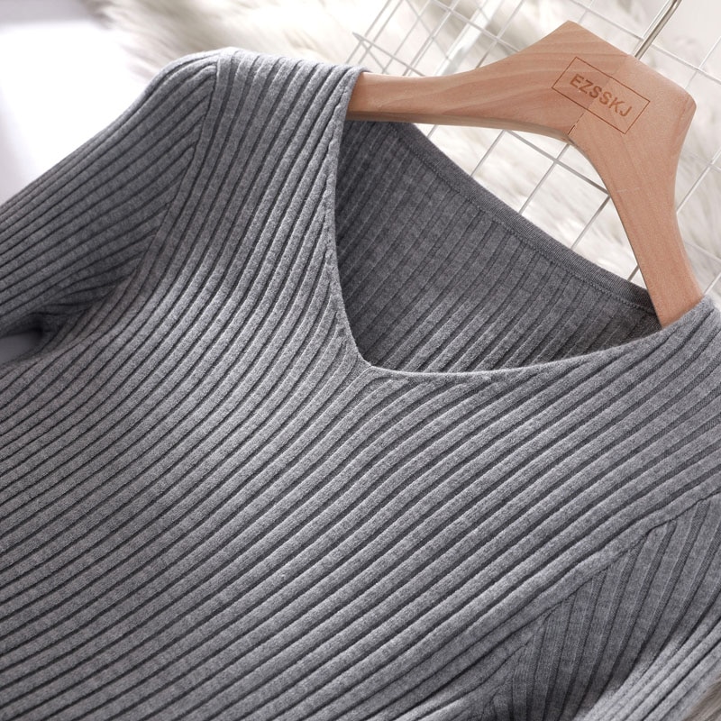 Women's V-Neck Basic Sweater
