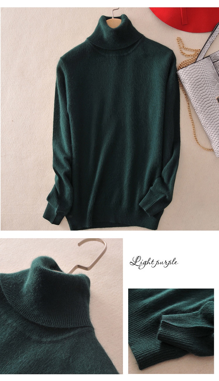 Women's Cashmere Turtleneck Sweater