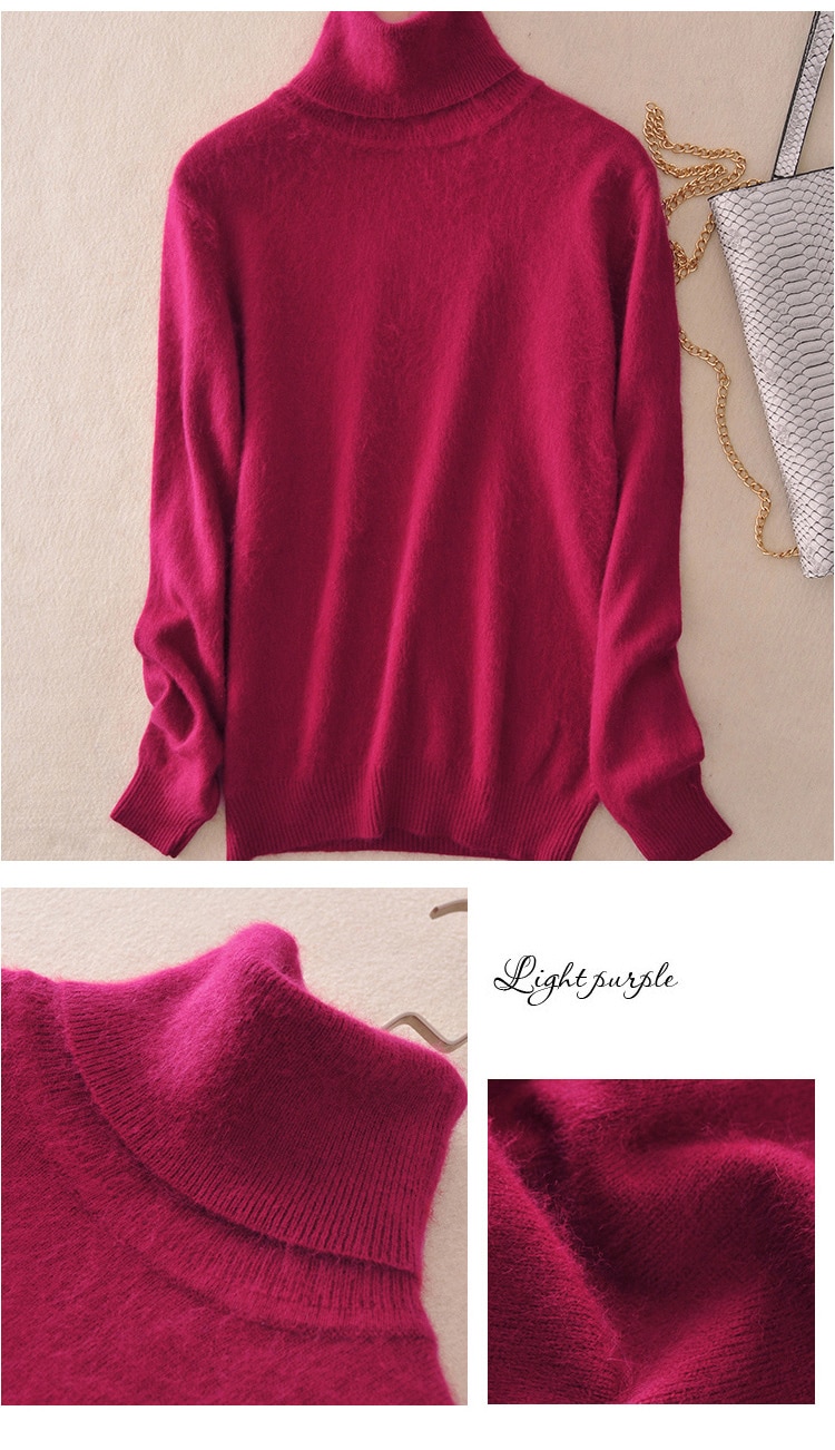 Women's Cashmere Turtleneck Sweater