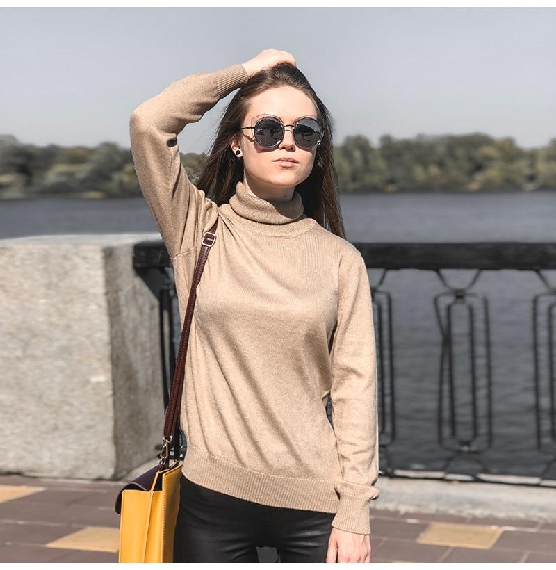 Women's Cashmere Turtleneck Sweater