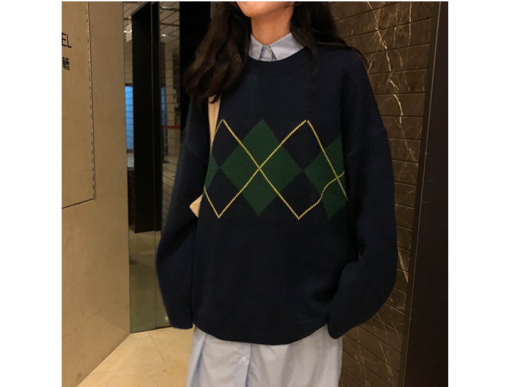 Women's Preppy Style Sweater